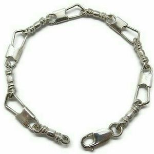 Fishers of Men Acts Sterling Silver Bracelet Regular Link 7.5 in